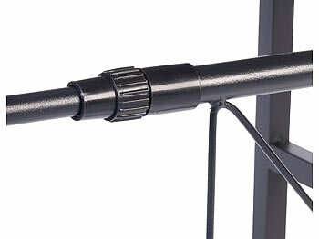 Carlo Milano Ausziehbares Mikrowellenregal, 40 - 64 cm, 2-stufig höhenverstellbar