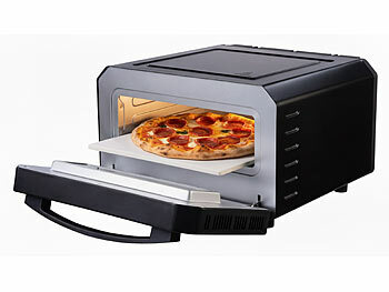 Cucina di Modena Elektrischer Pizzaofen mit Pizzastein, 400 °C, 1.700 W, Pizzaschieber