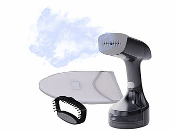 Dampfbügeleisen: Rosenstein & Söhne Hand-Dampfglätter, 1.900 W, 280 ml Tank, 25-30 g/Min. Dampf, 3 Stufen