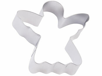 Rosenstein & Söhne Weihnachts-Ausstecher, 12-tlg. Set, Edelstahl, Kekse, Fondant, Deko