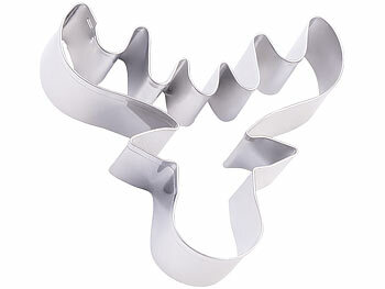 Rosenstein & Söhne Weihnachts-Ausstecher, 12-tlg. Set, Edelstahl, Kekse, Fondant, Deko