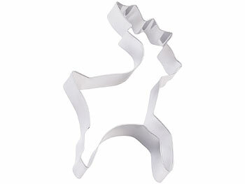 Rosenstein & Söhne Weihnachts-Ausstecher, 12-tlg. Set, Edelstahl, Kekse, Fondant, Deko