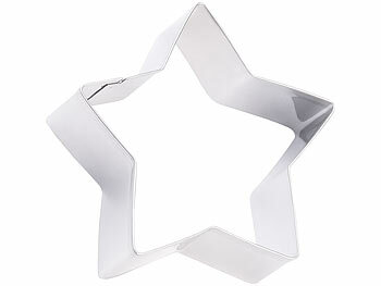 Rosenstein & Söhne Weihnachts-Ausstecher, 12-tlg. Set, Edelstahl, Kekse, Fondant, Deko