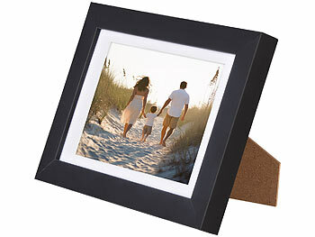 Your Design 3er-Set Bilderrahmen mit robustem Acrylglas, 10 x 15 cm, A6, schwarz