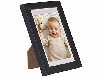 Your Design 3er-Set Bilderrahmen mit robustem Acrylglas, 10 x 15 cm, A6, schwarz