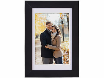 Your Design 3er-Set Bilderrahmen mit robustem Acrylglas, 10 x 15 cm, A6, schwarz