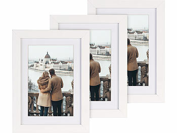 Your Design 12er-Set Bilderrahmen mit robustem Acrylglas, 13 x 18 cm, weiß