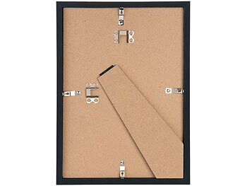 Cornici In Legno Formato A4 Con Plexiglass - Set Da 2 - Colore Nero, 29x20,5 Cm - Per Poster, Foto, Certificati - Orizzontale O Verticale