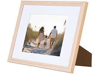 Your Design 6er-Set Bilderrahmen aus Holz, bruchsicheres Acrylglas, A4, Eiche hell 