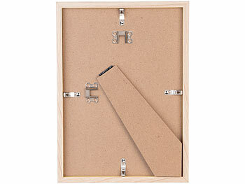 Your Design 6er-Set Bilderrahmen aus Holz, bruchsicheres Acrylglas, A4, Eiche hell 