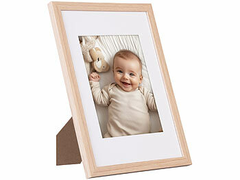 Your Design 6er-Set Bilderrahmen aus Holz, bruchsicheres Acrylglas, A4, Eiche hell 