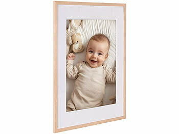 Your Design 3er-Set Bilderrahmen, bruchsicheres Acrylglas, 50 x 70 cm, Eiche hell