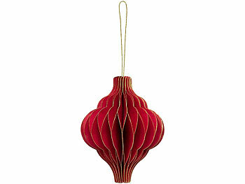 Weihnachts-Dekos zum Aufhängen, 3D-Ornamente aus Papier 