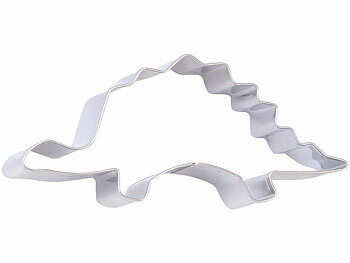 Rosenstein & Söhne 8-teiliges Dinosaurier-Keksausstecher-Set aus Edelstahl