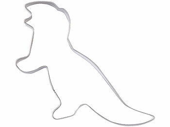 Rosenstein & Söhne 8-teiliges Dinosaurier-Keksausstecher-Set aus Edelstahl