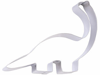 Rosenstein & Söhne 8-teiliges Dinosaurier-Keksausstecher-Set aus Edelstahl