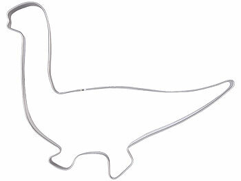 Rosenstein & Söhne 8-teiliges Dinosaurier-Keksausstecher-Set aus Edelstahl