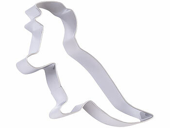 Rosenstein & Söhne 8-teiliges Dinosaurier-Keksausstecher-Set aus Edelstahl