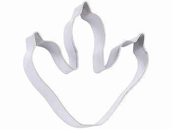 Rosenstein & Söhne 8-teiliges Dinosaurier-Keksausstecher-Set aus Edelstahl