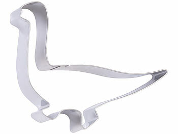 Rosenstein & Söhne 8-teiliges Dinosaurier-Keksausstecher-Set aus Edelstahl