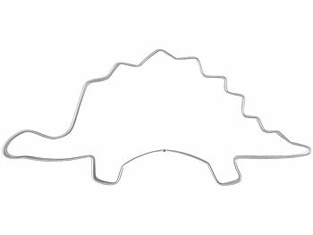 Rosenstein & Söhne 8-teiliges Dinosaurier-Keksausstecher-Set aus Edelstahl