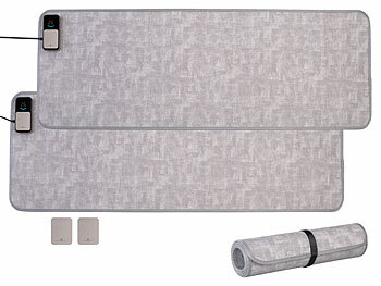 Heizmatte unter Teppich: Wilson Gabor 2er-Set Vlies-Heizteppiche, 150 x 50 cm, 7 Temperaturstufen und Timer