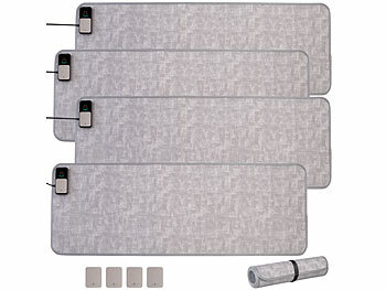 Heizmatte für Füße: Wilson Gabor 4er-Set Heizteppiche, 150 x 50 cm, 7 Temperaturstufen und Timer