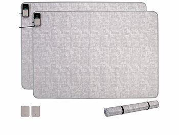 Heizmatte Bodenheizung: Wilson Gabor 2er-Set Vlies-Heizteppiche, 150 x 100 cm, 7 Temperaturstufen und Timer