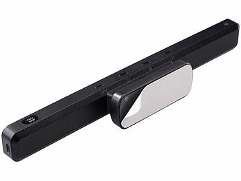 Lunartec LED-Akku-Unterbau- & Bilderleuchte, PIR-Sensor, Fernbedienung, schwarz