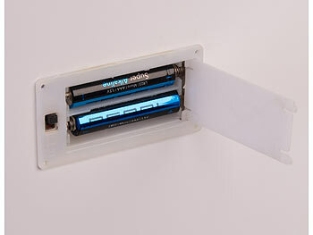 infactory Adventskalender zum Befüllen, LED-Beleuchtung, wiederverwendbar, Holz