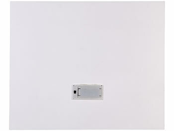 infactory Adventskalender zum Befüllen, LED-Beleuchtung, wiederverwendbar, Holz