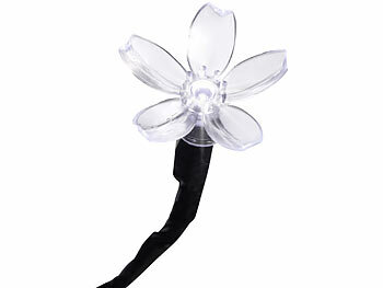 Lunartec Solar-LED-Deko-Kirschbaum mit 152 beleuchteten Blüten, 150 cm, IP44