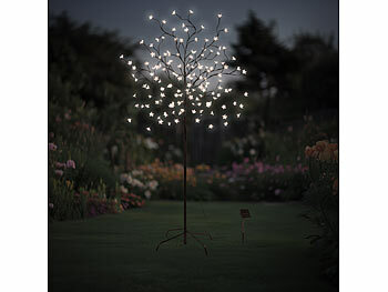 Beleuchteter Kirschbaum außen