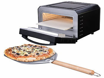 Elektropizzaofen: Cucina di Modena Elektrischer Pizzaofen mit Pizzastein, 400 °C, 1.700 W, Pizzaschieber