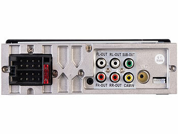 Creasono 1-DIN-Autoradio mit wireless Apple Carplay & Android Auto, 6,6"/16,8cm