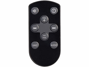 Creasono 1-DIN-Autoradio mit wireless Apple Carplay & Android Auto, 6,6"/16,8cm