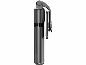 Somikon Mini 2in1-Smartphone-Stativ & Selfie-Stick, BT-Fernauslöser, 24-67cm
