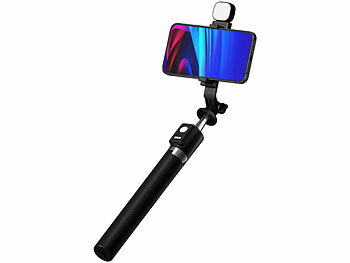 All-in-One-Selfie-Sticks mit Stativ und Licht