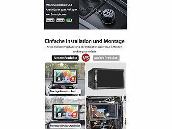 Carplay Display mit Rückfahrkamera