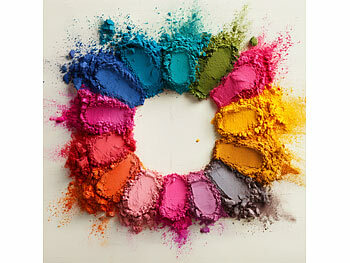 AGT 24er-Set Mica-Farbpulver, je 10 g/Farbe für Epoxidharz 