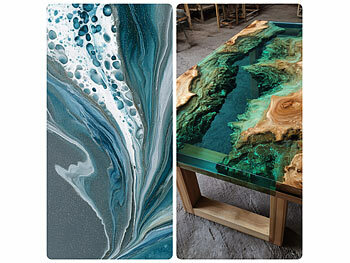 AGT 24er-Set Mica-Farbpulver, je 10 g/Farbe für Epoxidharz 