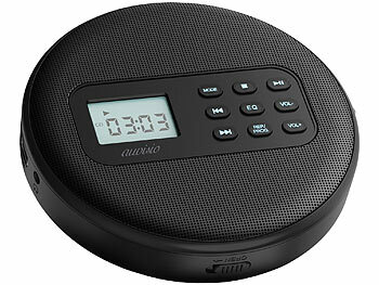 auvisio Tragbarer CD-Player mit Akku, Lautsprecher, Bluetooth, USB-Player, 5 W