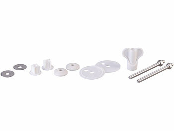 BadeStern 2er-Set WC-Sitze mit Absenkautomatik, Dunkelholz-Optik