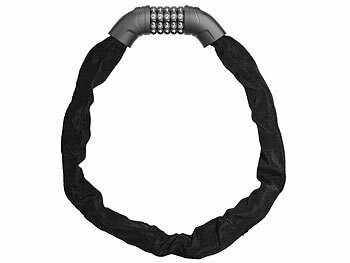 AGT 2er-Set Fahrradschloss mit 5-stelligem Zahlencode, flexible Stahlkette