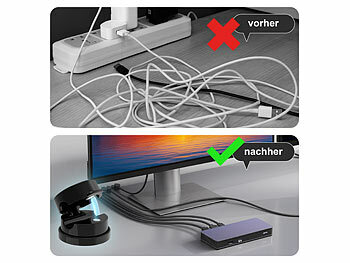 6 Fermacavi Magnetici Autoadesivi, Organizer Da Scrivania Per Cavi USB, Diametro Fino A 7mm, Bianco, Con Adesivo Resistente, Per Casa E Ufficio