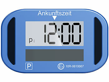 Elektronische Parkscheibe mit Zulassung Solar 