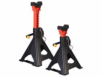 AGT 4er-Set Pkw-Unterstellböcke, je bis zu 3 t, höhenverstellbar