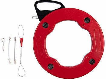 Kabel Einziehen Werkzeug: AGT Kabeleinziehhilfe mit 30 m Länge, Einziehspirale, Draht mit 3 x 1,3 mm 