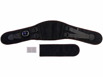 newgen medicals Kabelloser Rücken-Wärmegürtel mit Massagefunktion, 5 Heizstufen, Akku