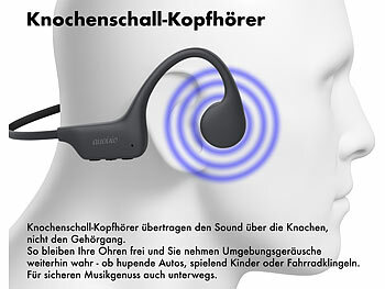Knochenschall-Kopfhörer mit MP3-Player 